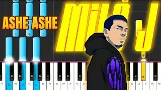 Milo J, Garena Free Fire  - ASHE ASHE  -  PIANO TUTORIAL