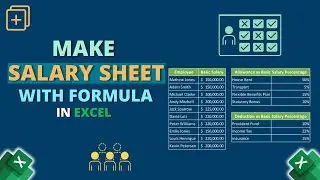 How to Make Salary Sheet in Excel