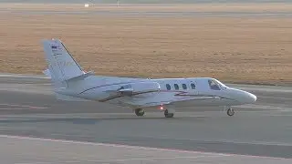 Mali Air Cessna 501 Citation SP takeoff at Graz Airport | OE-FMK