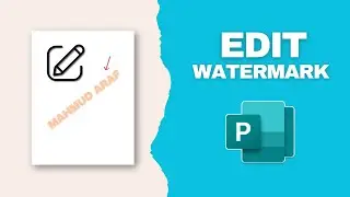 How to Edit Watermark in Microsoft Publisher Document
