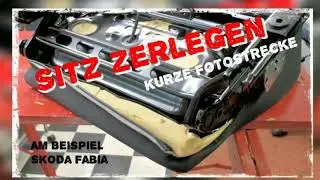 Sitzbezug abziehen z.B. f&uuml;r Sitzheizung Reparatur/Einbau (kurze Fotostrecke)