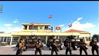 جهاز مكافحه الارهاب اثناء هجومها على مواقع رهابيه في لعبه arma3
