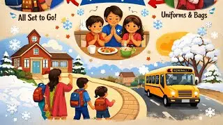 Pakistani MOM 6am Routine In USA //Kids 1st Day Back To School Routine After Winter ❄️holidays 