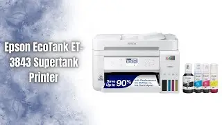 Обзор Epson EcoTank ET-3843 | ЛУЧШИЙ принтер без картриджей для домашнего офиса?
