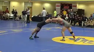 2019 174-pound SAC men's wrestling championship final