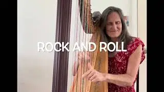 Rock And Roll by Led Zeppelin / Harp Cover / Orlando Harpist