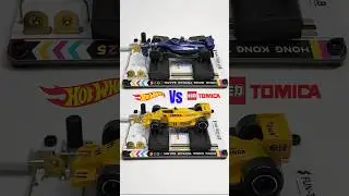 Hot Wheels F1 2025 vs Tomica 1988 on Fun-Tech Lab Runsible. Who win? #hotwheels #tomica