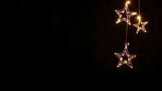 Star light decoration black screen video | String light hanging black screen
