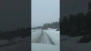 Crazy Winter Driving in Sudbury Canada #canadalife #wintercollection #travel #coldweather #driving