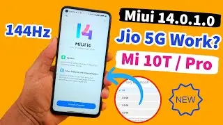 Mi 10T New Update Miui 14.0.1.0 | Jio 5G Working? Memory extention - 144Hz - New Security