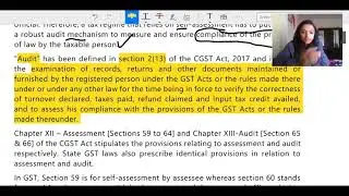 ASSESSMENT AND AUDIT PART 1 GST ANKITA ARORA MAY/NOV 2020