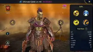 Raid Shadow Legends Hero Showcase Ultimate Galek lv 60