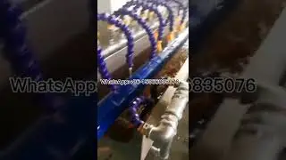 PVC yarn reinforced coated lay flat hose production line testing before exporting!