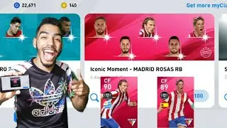 Iconic Moment - Madrid Rosas RB pack opening 🔥 Finally i packed him ❤ eFootball pes 20 mobile