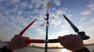 Chill Kitesurfing Session in Rewa, Poland | POV