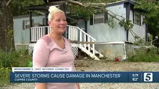 'I know it's God': Those in Manchester thankful despite clearing out storm damage