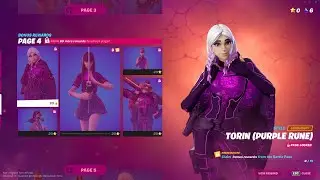 All Purple Rune Edit Styles in Fortnite! How to Unlock Purple Rune Battle Pass Skins! - Season 8