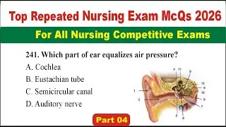 Top Repeated Nursing Exam MCQs 2026 | Most Important Questions for All Nursing Competitive Exams