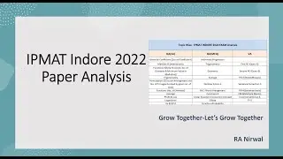 IPMAT Indore 2022 Paper Analysis | IPMAT Indore Exam analysis | IPM Program | IIM Indore, IIM Ranchi