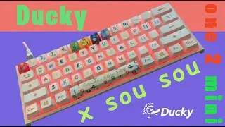Ducky x sou sou; one 2 mini Video plus Sound Test Cherry mx red - Keyboard