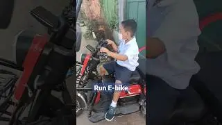 DRIVING E-BIKE PAPASOK SA SCHOOL #shorts #ebike