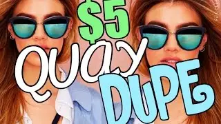 $5 QUAY Australia DUPE! Review, Try On! Sunglass Spot VS Quay | Nichole Jacklyne
