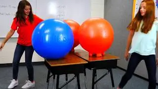 A Stability Ball Chair with Feet