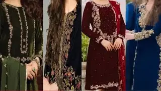 Elegant Velvet Dress Designs 2025|Velvet suit Designs|Velvet dress designs #velvetdressdesigns