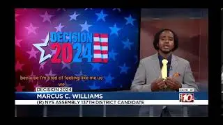 Marcus C Williams 2 Minute on @whec10 @news10nbc10
