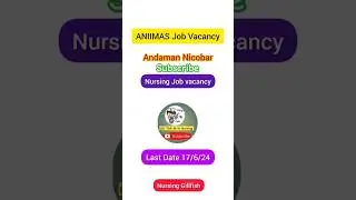 #shorts#nursing job vacancy at andaman &nicobar