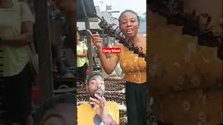 dried meat is sold in the Nigerian market😱 #nigeria #tribal #meat #marketing #vlog #reaction #shorts