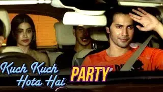 Varun Dhawan, Janhvi Kapoor, Rani Mukherji At Karan Johar's House Party For Kuch Kuch Hota Hai