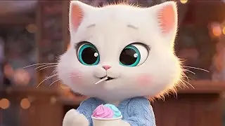 First Time Ice Cream Experience | Baby Cat With Family | Cat Life Style | Day 5 | #cat #catvideos 