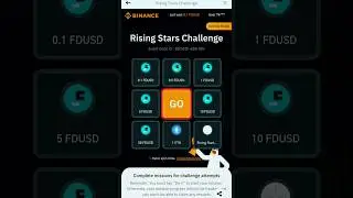 Binance Rising Stars Challenge || Complete Missions to Win Rewards || Spin and Win