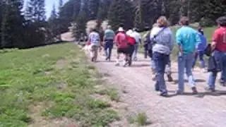 Laying trail after Baggy Organ's Memorial 7/12/09