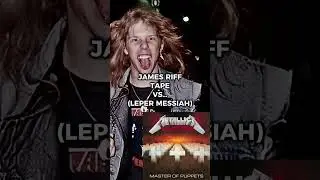 JAME&rsquo;S RIFF TAPE VS OFFICIAL RELEASE (LEPER MESSIAH) #metallica #metal #metallicariffs #rock