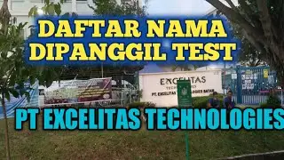 PT EXCELITAS Panggilan Test Loker Batam Hari Ini Iklan kota batam