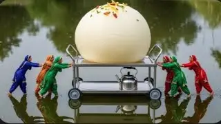 दुनिया की सबसे बडा 10 फीट का सफेद रसगुल्ला 😱 पंजाबी औरतों ने बनाया Punjabi Women Making Rasgulla #ai