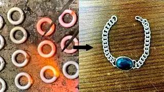 Silver bracelet making / silver bracelet for men / salman khan bracelet making