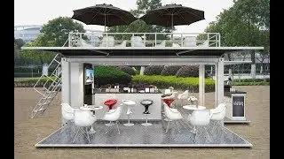 shipping container coffee shop, cafe shipping mobile container bar