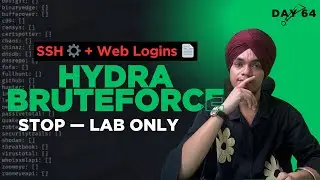 How I Use HYDRA to Crack SSH & Login Forms (Ethical Hacking Demo) | #100daychallenge #Encrypticle