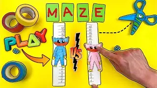Making DIY by Poppy Playtime! Solving Puzzle & Maze from Game Book with Paper Craft Huggy Wuggy