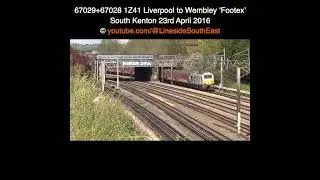 67029 and 67028 South Kenton 23rd April 2016 #train #railway #trainspotting