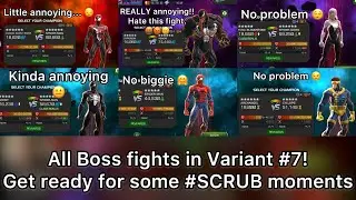 All Boss Fights Variant #7 ! My first attempts VS all the bosses! Arachnid Action! MCOC