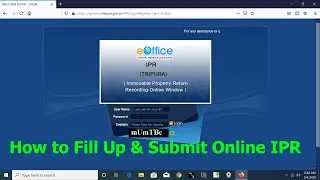 How to fill up and Submit Online Immovable Property Return (IPR) |