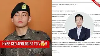 🚨 ГЕНЕРАЛЬНЫЙ ДИРЕКТОР HYBE ОФИЦИАЛЬНО ИЗВИНИЛСЯ ПЕРЕД V BTS!😱 | РАСКРЫТЫ ШОКИРУЮЩИЕ ПРИЧИНЫ! 👀