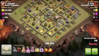 Mass miners against anti bowler base th11
