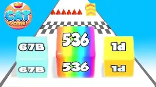⭐Satisfying Mobile Games Cube Run 2048 All Levels Gameplay Mobile  Android