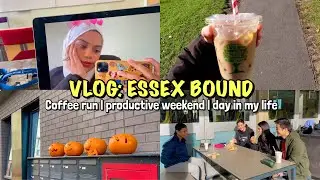 VLOG: ESSEX BOUND (Coffee run, productive weekend & day in my life)