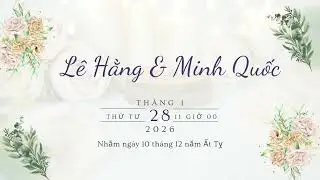 Bản sao của Green and White Floral Illustration Save The Date Video